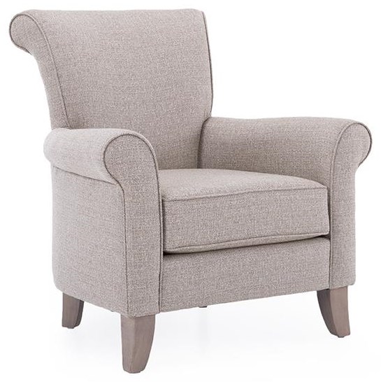 Taelor Designs Orly W1030451 Traditional Chair with Rolled Arms